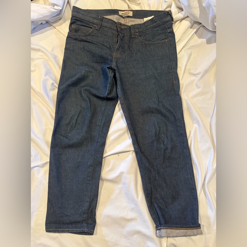 Naked & Famous Denim Men’s Dark Indigo Super Skinny Guy Jeans 34”